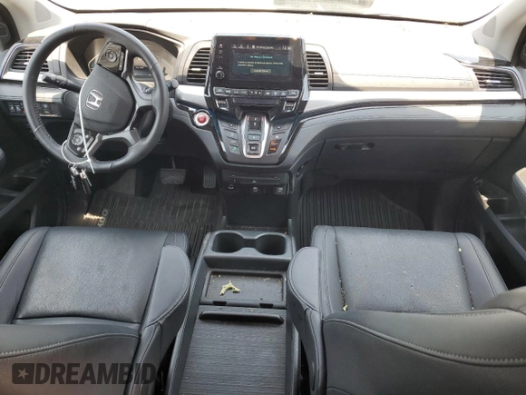 2023 Honda Odyssey Touring with VIN 5FNRL6H84PB016614, listed as a Copart auction lot 59336585 with 36,932 mi miles and Salvage title. Bid and sale history available at DreamBid. Image 8.