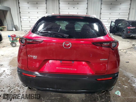 2023 Mazda CX-30 S Premium with VIN 3MVDMBDM3PM527681, listed as a Copart auction lot 52681595 with 48,168 mi miles and Salvage Title. Bid and sale history available at DreamBid. Image 6.