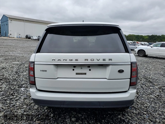 2016 Land Rover Range Rover HSE z VIN SALGS2PF3GA299365, wystawiony jako Copart lot #58929025 z przebiegiem 50 308 mil mil oraz Szkoda całkowita • Salvage title. Historia ofert i sprzedaży dostępna na DreamBid. Obrazek 6.