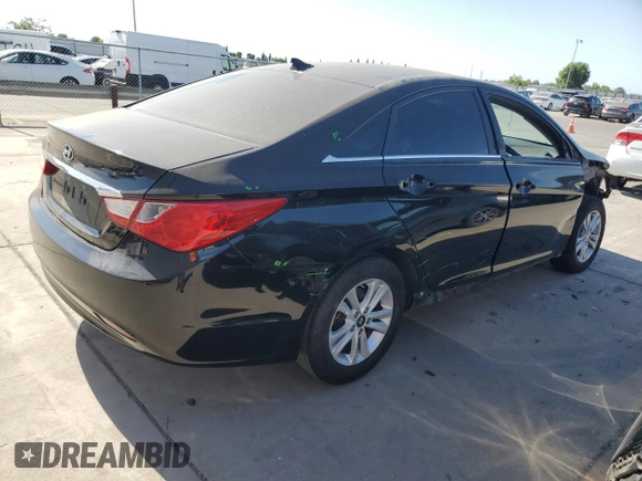 2013 Hyundai Sonata GLS with VIN 5NPEB4AC1DH684887, listed as a Copart auction lot 58855955 with 153,254 mi miles and Salvage title. Bid and sale history available at DreamBid. Image 3.