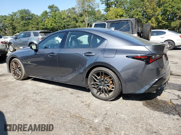 2024 Lexus IS with VIN JTHAP1D28R5006225, listed as a Copart auction lot 74989634 with 3,211 mi miles and Salvage Title. Bid and sale history available at carsss.com. Image 2.