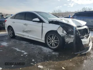 2015 Hyundai Sonata Limited z VIN 5NPE34AB4FH041831, wystawiony jako Copart lot #45515065 z przebiegiem 131 374 mil mil oraz Szkoda całkowita • Salvage title. Historia ofert i sprzedaży dostępna na DreamBid. Obrazek 4.