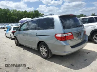 2007 Honda Odyssey EX-L with VIN 5FNRL38687B104840, listed as a Copart auction lot 51759295 with 213,206 mi miles and Salvage Title. Bid and sale history available at carsss.com. Image 2.