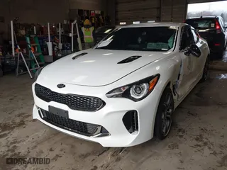 2021 Kia Stinger GT-Line with VIN KNAE15LA5M6087950, listed as a IAAI auction lot 41555118 with 19,675 mi miles. Bid and sale history available at carsss.com. Image 17.