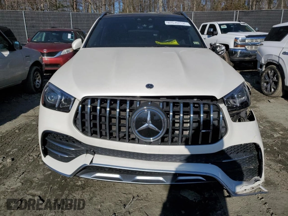 2021 Mercedes-Benz GLE 53 AMG with VIN 4JGFB6BE3MA502996, listed as a Copart auction lot 46357925 with Not provided miles and Salvage title. Bid and sale history available at DreamBid. Image 5.