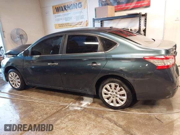 2014 Nissan Sentra S with VIN 3N1AB7AP2EY327907, listed as a IAAI auction lot 41341622 with 149,698 mi miles. Bid and sale history available at carsss.com. Image 15.