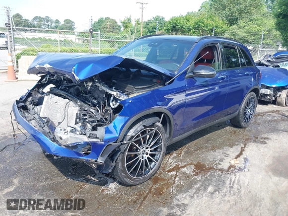 2020 Mercedes-Benz GLC with VIN WDC0G8EB1LF705695, listed as a IAAI auction lot 39381915 with 14,364 mi miles. Bid and sale history available at carsss.com. Image 16.
