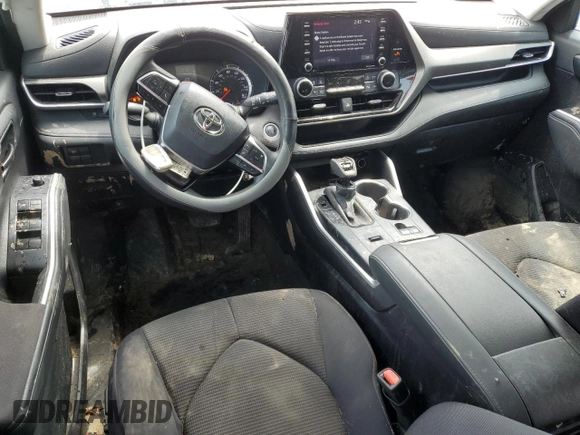 2021 Toyota Highlander L with VIN 5TDCZRAH6MS077003, listed as a Copart auction lot 56608825 with 44,418 mi miles and Salvage title. Bid and sale history available at DreamBid. Image 8.