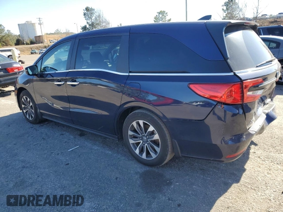 2022 Honda Odyssey EX-L with VIN 5FNRL6H73NB042531, listed as a Copart auction lot 88517295 with 23,926 mi miles and Salvage Title. Bid and sale history available at DreamBid. Image 2.