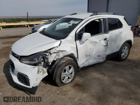 2020 Chevrolet Trax LT with VIN 3GNCJLSB4LL286797, listed as a Copart auction lot 57975375 with 54,147 mi miles and Salvage title. Bid and sale history available at DreamBid. Image 1.