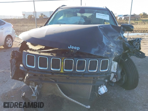 2019 Jeep Compass Latitude with VIN 3C4NJCBB1KT851846, listed as a IAAI auction lot 41219621 with 56,626 mi miles and . Bid and sale history available at DreamBid. Image 13.