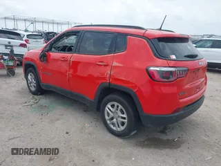 2018 Jeep Compass Sport with VIN 3C4NJCAB0JT461627, listed as a IAAI auction lot 42279936 with 126,930 mi miles and . Bid and sale history available at DreamBid. Image 3.