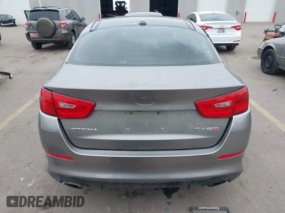 2014 Kia Optima SXL Turbo with VIN 5XXGR4A69EG312273, listed as a IAAI auction lot 41729863 with 107,660 mi miles and . Bid and sale history available at DreamBid. Image 16.