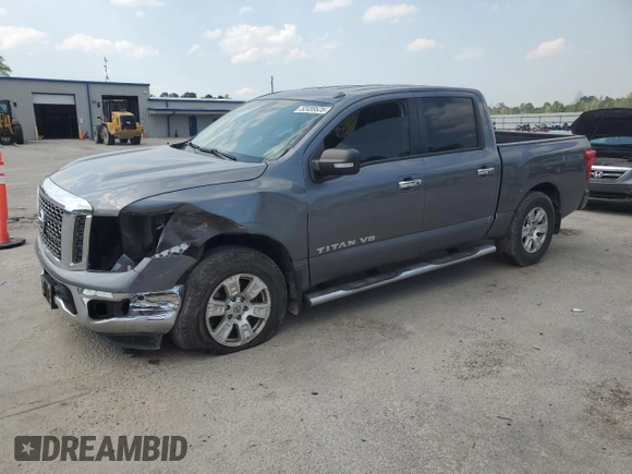 2018 Nissan Titan SV with VIN 1N6AA1E65JN509510, listed as a Copart auction lot 52459525 with 65,164 mi miles and Salvage Title. Bid and sale history available at carsss.com. Image 1.