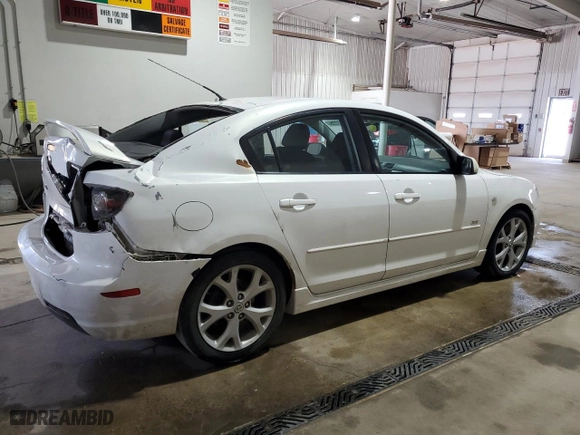 2007 Mazda Mazda3 s Touring with VIN JM1BK323371694277, listed as a Copart auction lot 53967735 with 296,776 mi miles and Salvage Title. Bid and sale history available at carsss.com. Image 3.