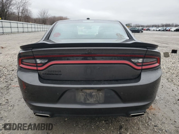 2020 Dodge Charger SXT with VIN 2C3CDXBG9LH117181, listed as a Copart auction lot 44760165 with 53,285 mi miles and Salvage Title. Bid and sale history available at carsss.com. Image 6.