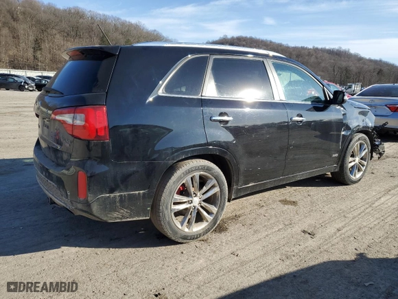2014 Kia Sorento SX Limited with VIN 5XYKWDA7XEG443591, listed as a Copart auction lot 44330775 with 120,219 mi miles and Salvage Title. Bid and sale history available at carsss.com. Image 3.