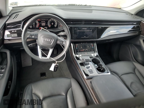 2022 Audi Q8 Premium with VIN WA1AVBF11ND020639, listed as a Copart auction lot 58058925 with 21,987 mi miles and Salvage title. Bid and sale history available at DreamBid. Image 8.