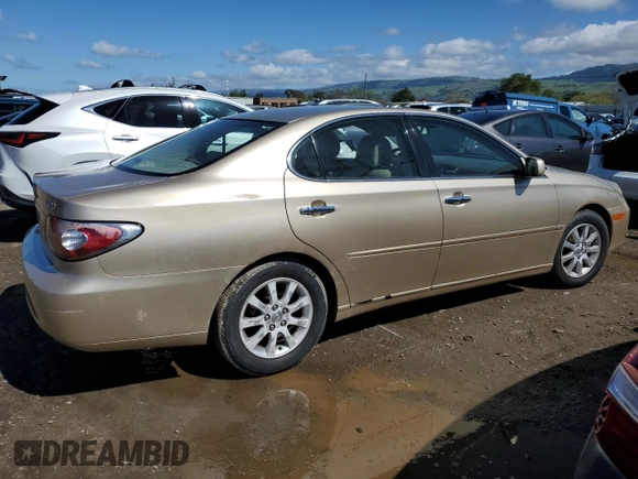 2002 Lexus ES 300 with VIN JTHBF30G020083372, listed as a Copart auction lot 51644445 with 134,444 mi miles and Clean Title. Bid and sale history available at DreamBid. Image 3.