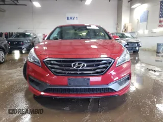 2017 Hyundai Sonata Sport with VIN 5NPE34AF5HH584093, listed as a Copart auction lot 48558775 with 54,950 mi miles and Salvage Title. Bid and sale history available at carsss.com. Image 5.