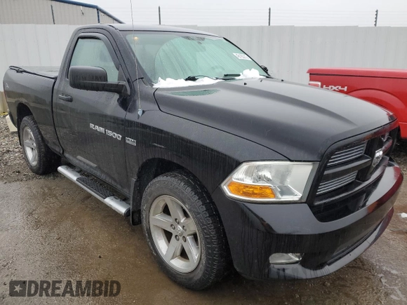 2012 Ram 1500 Express with VIN 3C6JD7ATXCG278339, listed as a Copart auction lot 45185215 with 122,129 mi miles and Salvage Title. Bid and sale history available at carsss.com. Image 4.