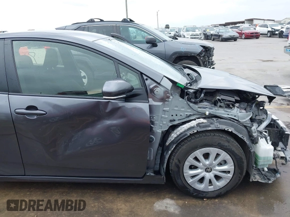2022 Toyota Prius L Eco with VIN JTDKAMFU4N3183352, listed as a IAAI auction lot 42170623 with 52,244 mi miles and . Bid and sale history available at DreamBid. Image 18.