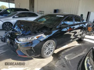 2024 Kia Forte GT-Line with VIN 3KPF54AD1RE770524, listed as a Copart auction lot 50957175 with 4,574 mi miles and Salvage Title. Bid and sale history available at carsss.com. Image 1.