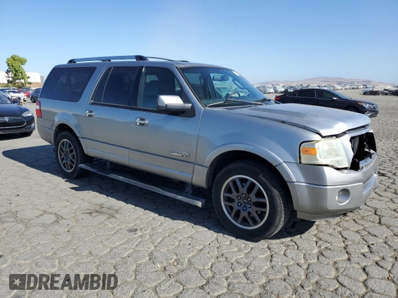 2008 Ford Expedition Max Limited with VIN 1FMFK20518LA67286, listed as a Copart auction lot 62764385 with 171,859 mi miles and Salvage title. Bid and sale history available at DreamBid. Image 4.