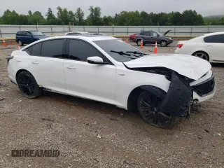 2020 Cadillac CT5 V-Series with VIN 1G6DV5RW3L0136282, listed as a Copart auction lot 60639485 with 47,882 mi miles and Salvage title. Bid and sale history available at DreamBid. Image 4.
