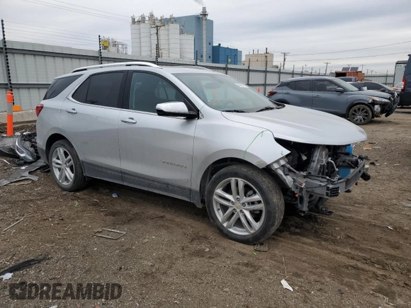 2019 Chevrolet Equinox Premier with VIN 2GNAXYEXXK6222972, listed as a Copart auction lot 43965575 with 51,249 mi miles and Salvage title. Bid and sale history available at DreamBid. Image 4.