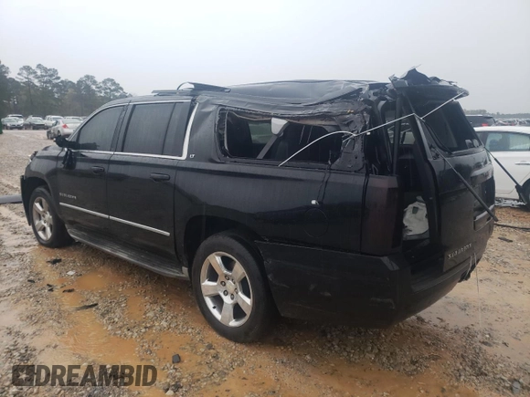 2015 Chevrolet Suburban LT with VIN 1GNSCJKC4FR295886, listed as a Copart auction lot 50192425 with 0 mi miles and Salvage Title. Bid and sale history available at carsss.com. Image 2.