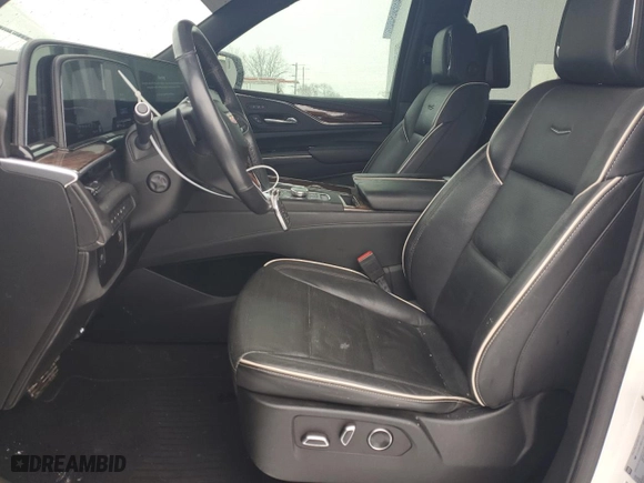 2021 Cadillac Escalade Premium Luxury with VIN 1GYS4BKL4MR414197, listed as a Copart auction lot 88093605 with 63,196 mi miles and Salvage Title. Bid and sale history available at carsss.com. Image 7.