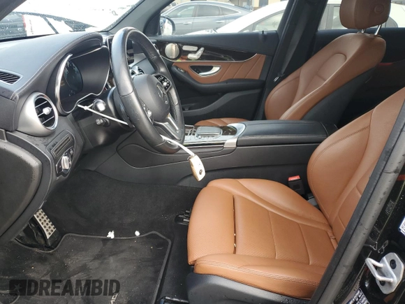 2021 Mercedes-Benz GLC with VIN W1N0J8EB3MF955960, listed as a Copart auction lot 86311124 with 41,747 mi miles and Salvage Title. Bid and sale history available at carsss.com. Image 7.