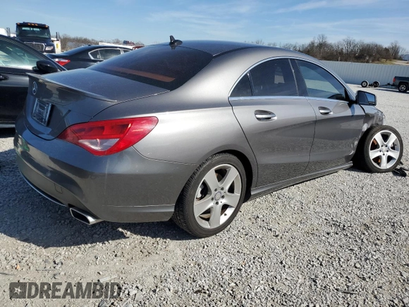 2015 Mercedes-Benz CLA 250 with VIN WDDSJ4EB2FN187203, listed as a Copart auction lot 44917034 with 75,697 mi miles and . Bid and sale history available at DreamBid. Image 3.