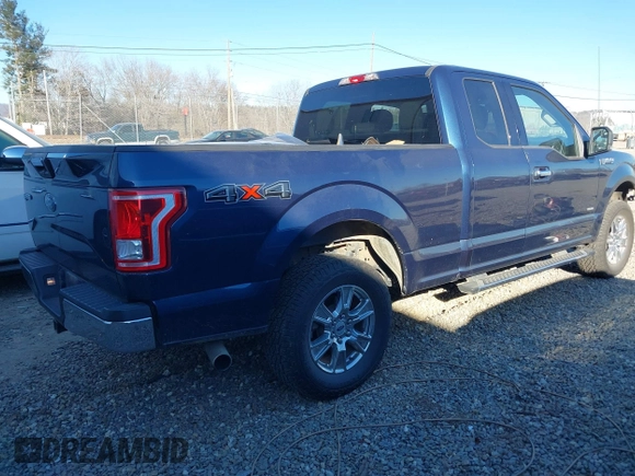 2017 Ford F-150 XL with VIN 1FTEX1EP2HFA30879, listed as a IAAI auction lot 41027941 with 54,480 mi miles. Bid and sale history available at carsss.com. Image 4.