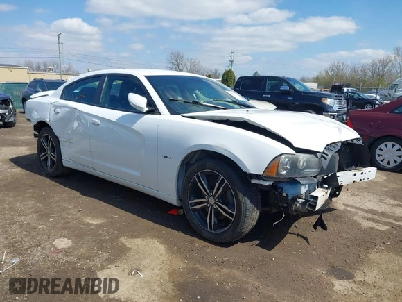 2013 Dodge Charger RT with VIN 2C3CDXDT2DH632082, listed as a IAAI auction lot 41925126 with 186,560 mi miles. Bid and sale history available at carsss.com. Image 1.