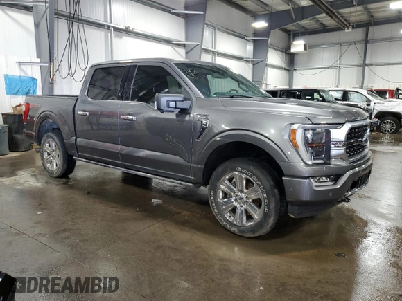 2021 Ford F-150 XL with VIN 1FTFW1ED2MFB67294, listed as a Copart auction lot 51073295 with 54,606 mi miles and Salvage Title. Bid and sale history available at carsss.com. Image 4.
