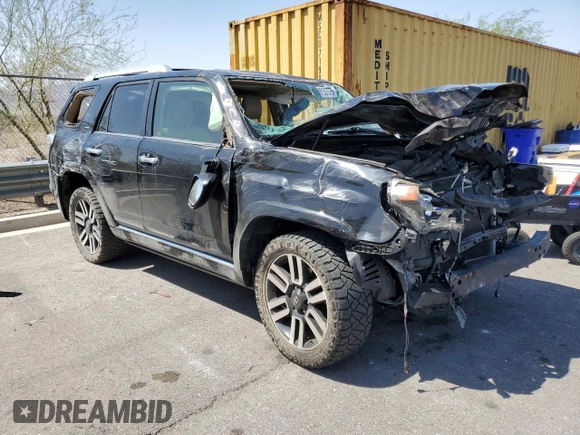 2017 Toyota 4Runner SR5 with VIN JTEBU5JR7H5449208, listed as a Copart auction lot 61507575 with 152,372 mi miles and Salvage title. Bid and sale history available at DreamBid. Image 4.