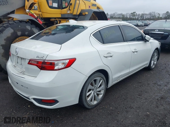 2016 Acura ILX w/Premium Pkg with VIN 19UDE2F77GA015300, listed as a IAAI auction lot 41820151 with 999,999 mi miles. Bid and sale history available at carsss.com. Image 4.