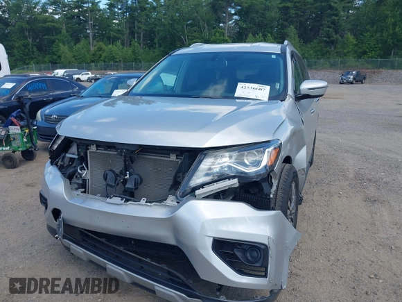 2018 Nissan Pathfinder SV with VIN 5N1DR2MM1JC616205, listed as a IAAI auction lot 42536607 with 117,198 mi miles and . Bid and sale history available at DreamBid. Image 12.