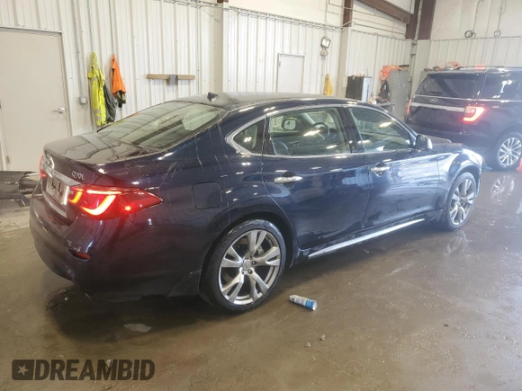 2016 Infiniti Q70 with VIN JN1BY1PR1GM720733, listed as a Copart auction lot 44587575 with 81,254 mi miles and Non repairable. Bid and sale history available at DreamBid. Image 3.