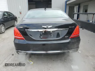 2018 Genesis G90 5.0L Ultimate with VIN KMHG54JH2JU049329, listed as a Copart auction lot 83400934 with 40,781 mi miles and Clean Title. Bid and sale history available at carsss.com. Image 6.