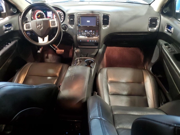2013 Dodge Durango Crew with VIN 1C4RDJDG2DC663518, listed as a Copart auction lot 62736515 with 226,720 mi miles and Salvage title. Bid and sale history available at DreamBid. Image 8.