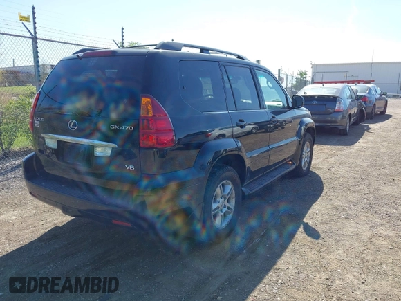 2004 Lexus GX 470 with VIN JTJBT20X440048953, listed as a IAAI auction lot 42242448 with 212,984 mi miles and . Bid and sale history available at DreamBid. Image 4.