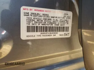 2011 Mitsubishi Lancer ES with VIN JA32U2FU1BU009030, listed as a Copart auction lot 71510293 with 59,336 mi miles and Salvage Title. Bid and sale history available at carsss.com. Image 12.