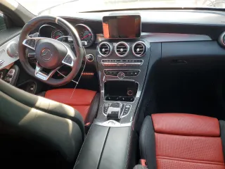 2018 Mercedes-Benz C 63 S AMG with VIN WDDWK8HB3JF738372, listed as a Copart auction lot 74063174 with 35,389 mi miles and Salvage Title. Bid and sale history available at carsss.com. Image 8.