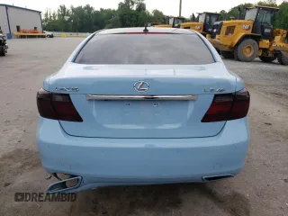 2007 Lexus LS 460 with VIN JTHBL46F675035124, listed as a Copart auction lot 54334835 with 155,919 mi miles and Salvage title. Bid and sale history available at DreamBid. Image 6.