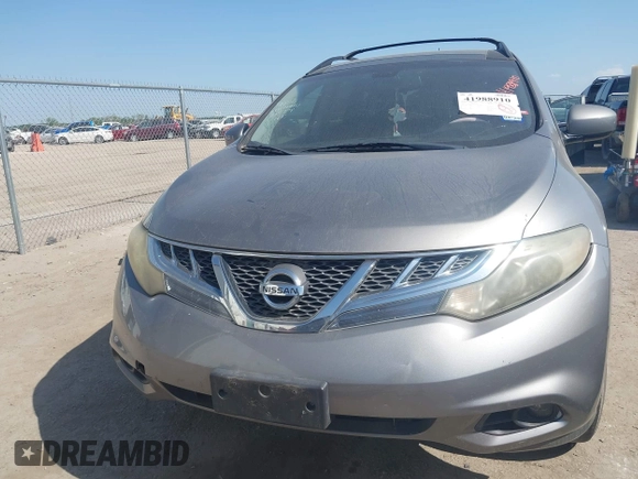 2011 Nissan Murano LE with VIN JN8AZ1MU1BW069278, listed as a IAAI auction lot 41988910 with 129,425 mi miles and . Bid and sale history available at DreamBid. Image 6.