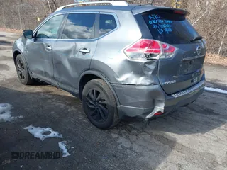 2015 Nissan Rogue SL with VIN 5N1AT2MV4FC862749, listed as a IAAI auction lot 41418258 with 169,968 mi miles and . Bid and sale history available at carsss.com. Image 3.
