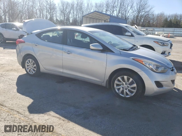 2013 Hyundai Elantra Limited with VIN KMHDH4AE5DU598740, listed as a Copart auction lot 50523365 with 138,411 mi miles and Salvage Title. Bid and sale history available at carsss.com. Image 4.